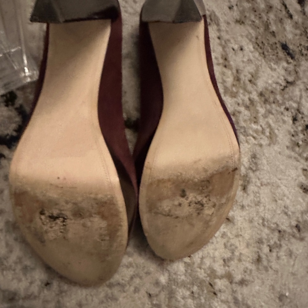 French connection Maroon heels